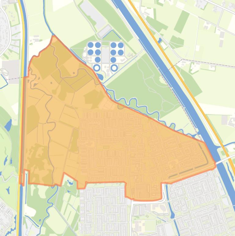 Kaart van de buurt Eeuwsels.