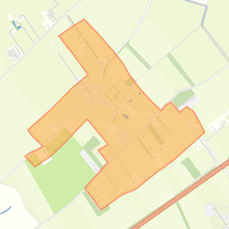 Kaart van de buurt Eexterzandvoort.