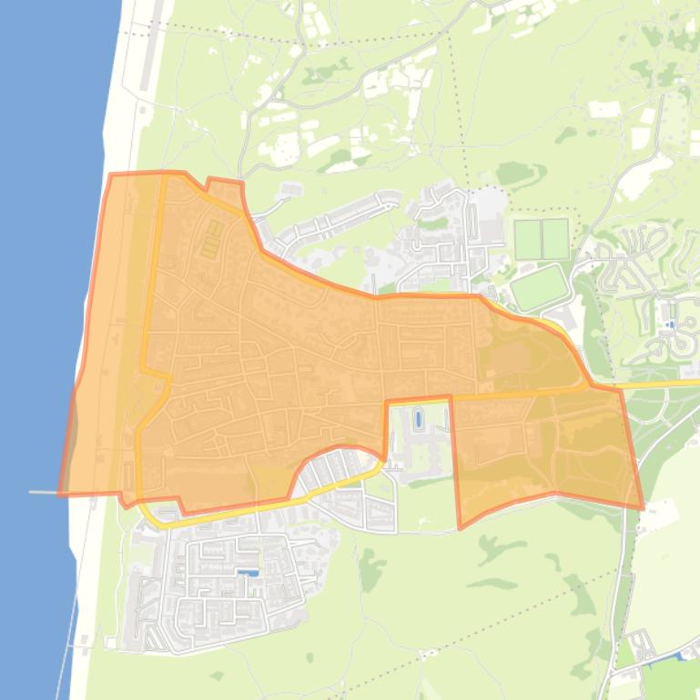 Kaart van de buurt Egmond aan Zee.