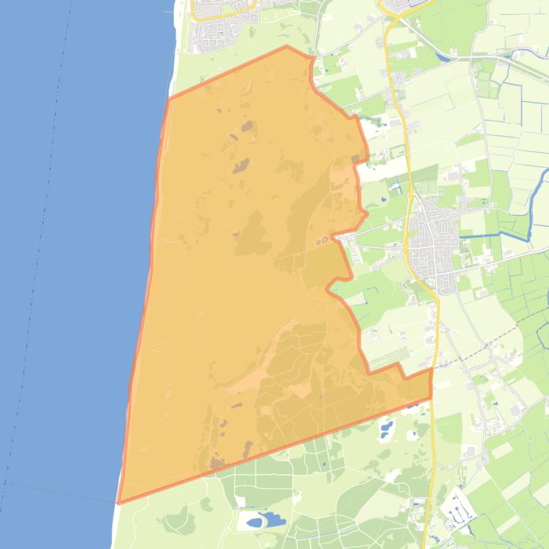 Kaart van de buurt Egmonder Duinen.