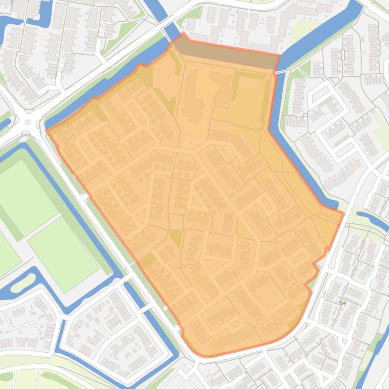 Kaart van de Eilandenbuurt.