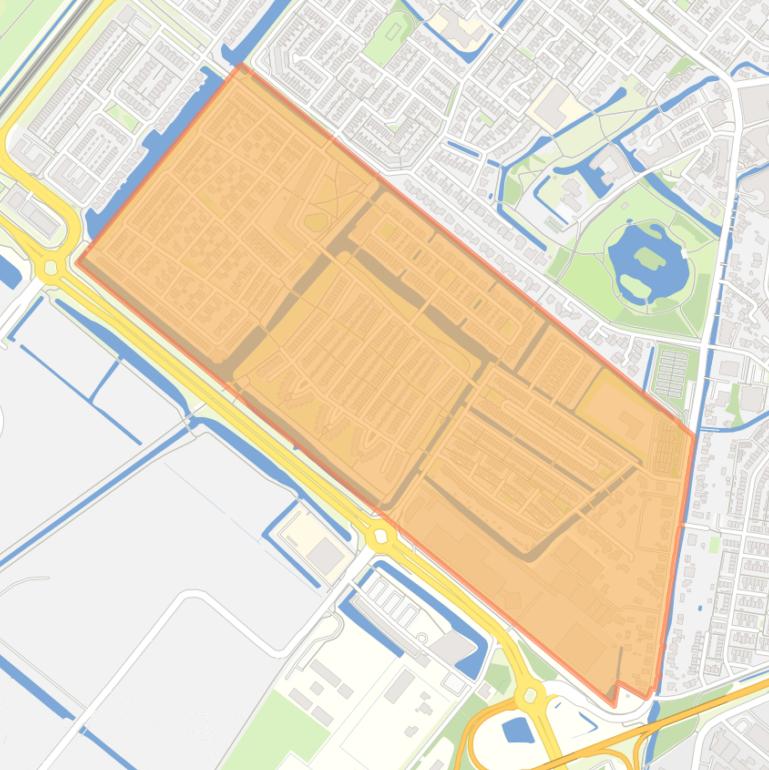 Kaart van de Eilandenbuurt.