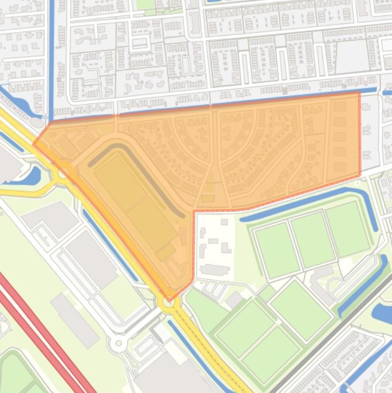 Kaart van de Eilandengroepenbuurt.