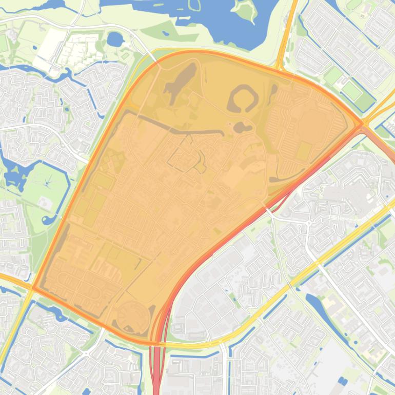 Kaart van de buurt Elden.