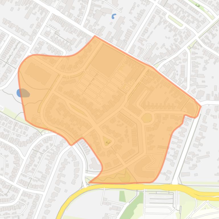 Kaart van de buurt Els (oost).