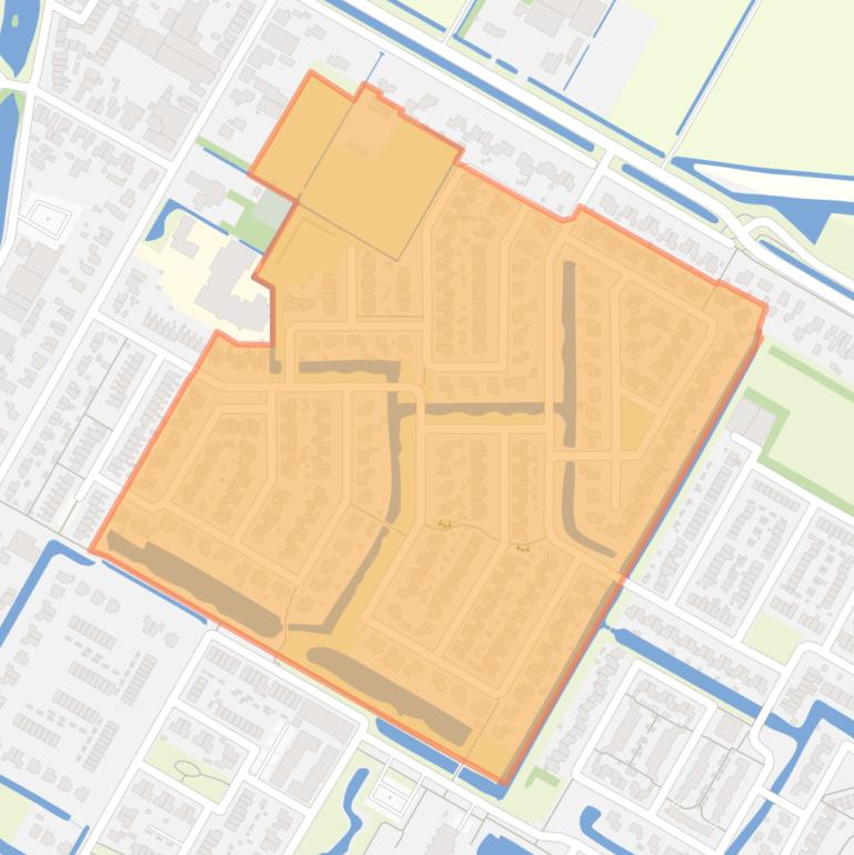 Kaart van de buurt Elshof Noord.