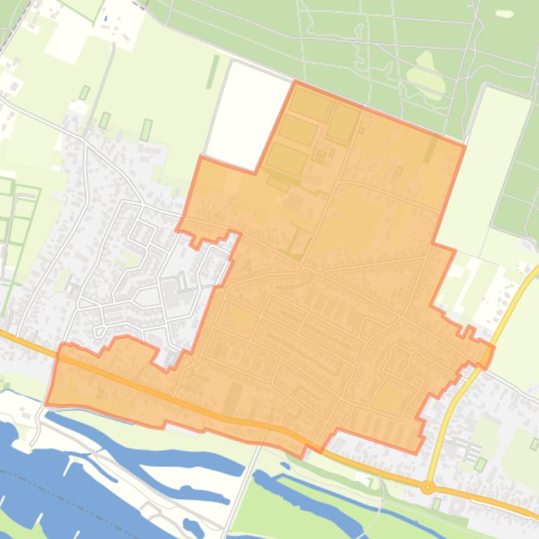 Kaart van de buurt Elst Centrum.