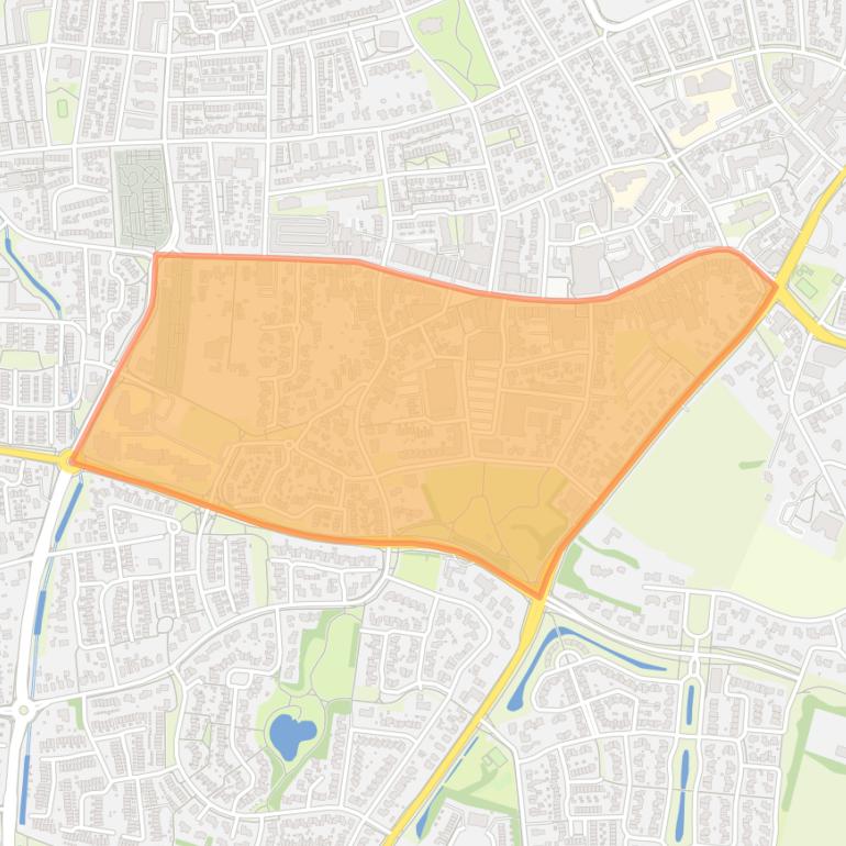 Kaart van de buurt Elst centrum Zuidzijde.