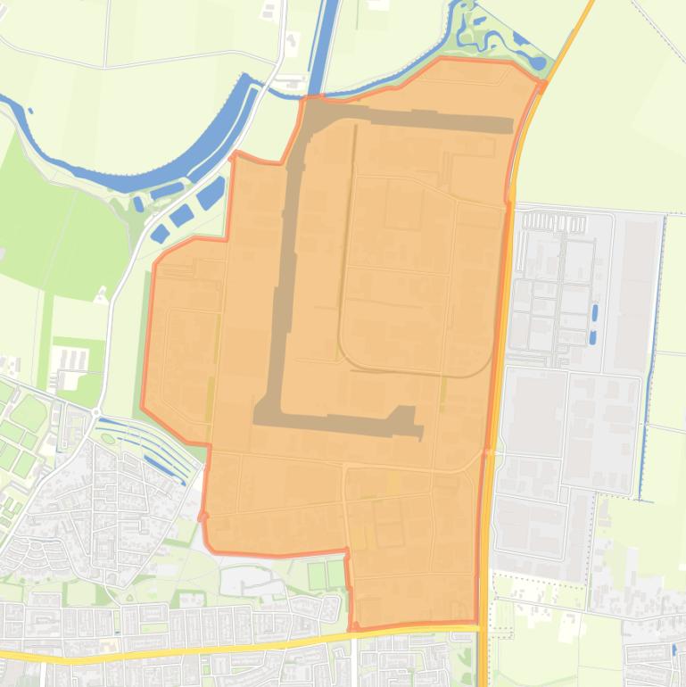 Kaart van de buurt Elzenburg.