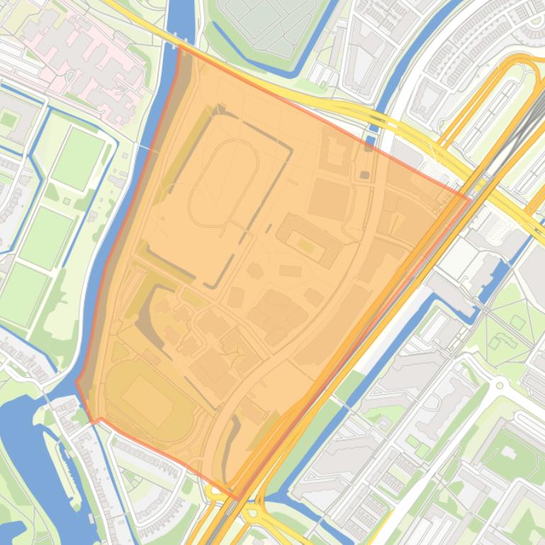 Kaart van de buurt Elzenhagen-Zuid.