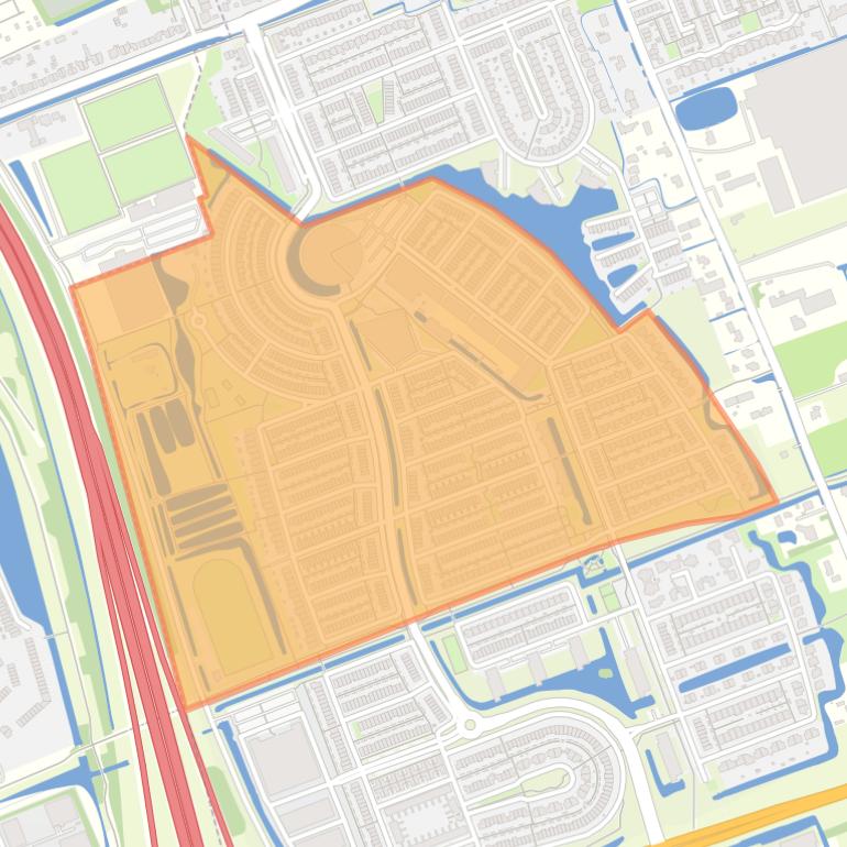 Kaart van de buurt Emerald Centrum.