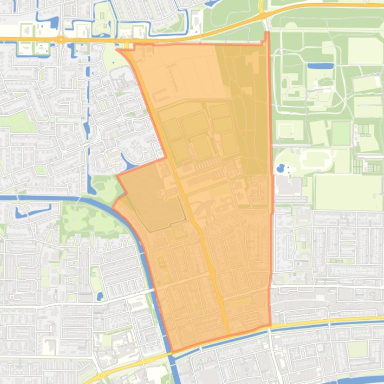 Kaart van de buurt Emmeloord-Centrum-Centrum West.