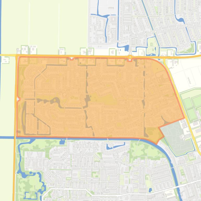 Kaart van de buurt Emmeloord-de Erven.