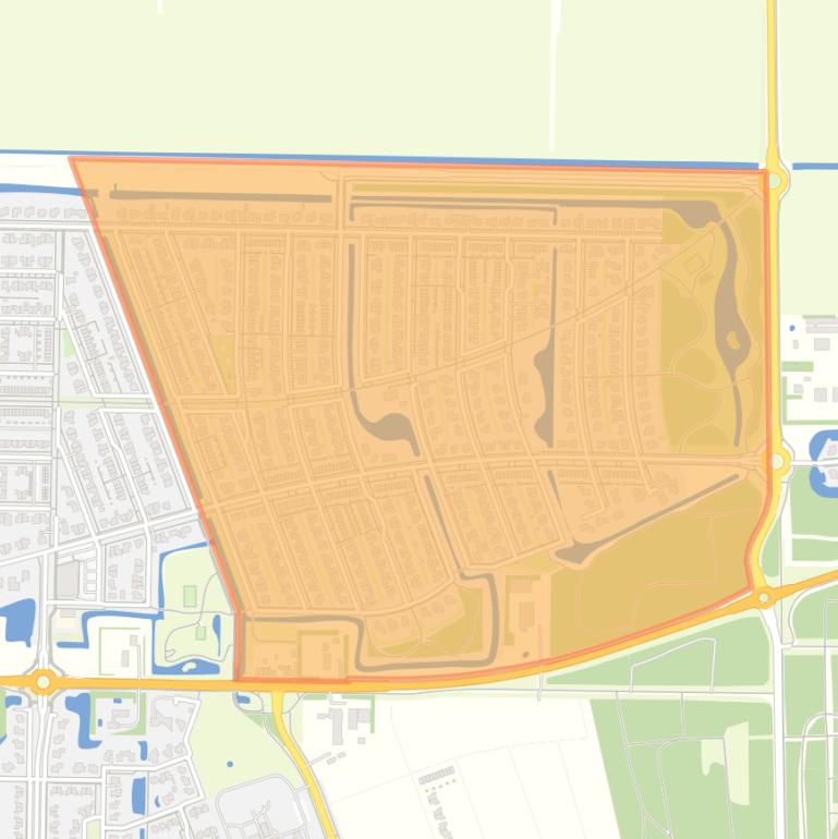 Kaart van de buurt Emmeloord-Emmelhage-Boswonen.