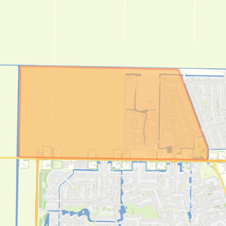 Kaart van de buurt Emmeloord-Emmelhage-Waterwonen/Polderwonen.
