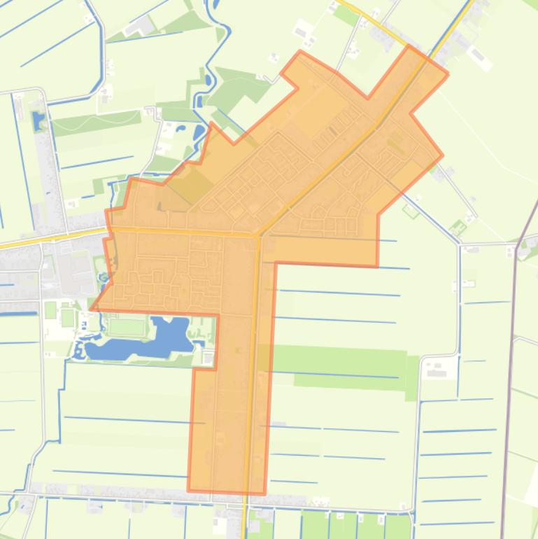 Kaart van de buurt Emmer-Compascuum-Centrum.