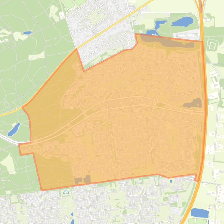 Kaart van de buurt Emmerhout.