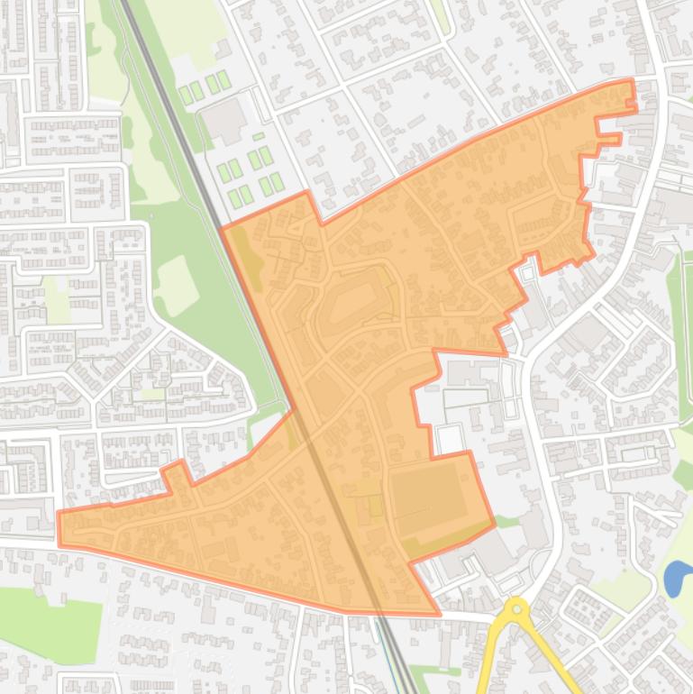 Kaart van de buurt Emmerik.