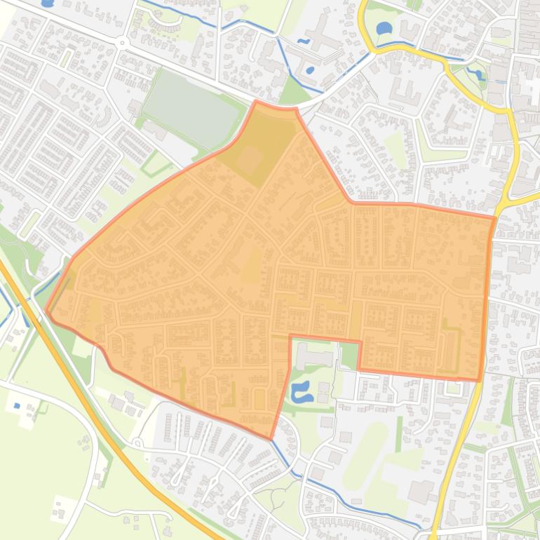 Kaart van de buurt Enkweg.