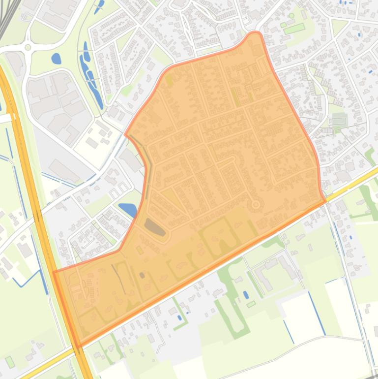 Kaart van de buurt Enschot Midden.