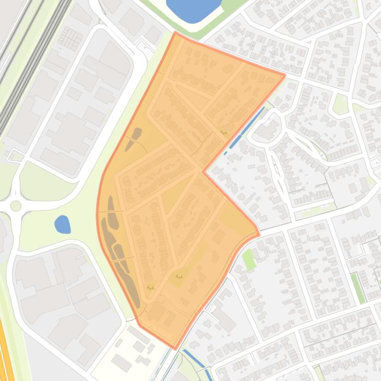 Kaart van de buurt Enschotse Akkers.