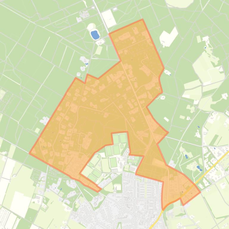 Kaart van de buurt Epe Noord.