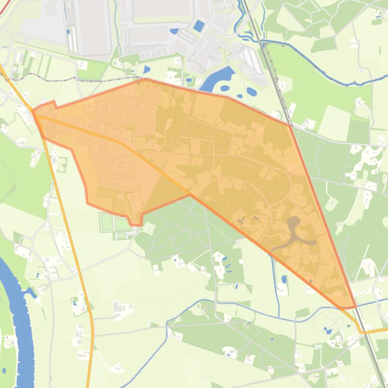 Kaart van de buurt Epse.