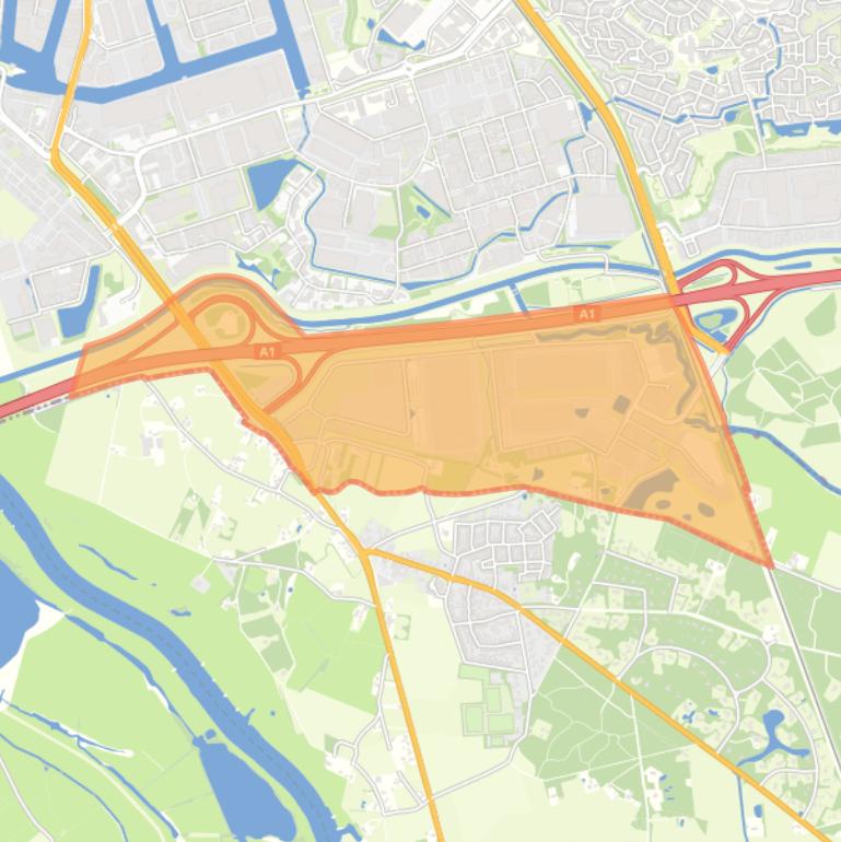 Kaart van de buurt Epse-Noord.