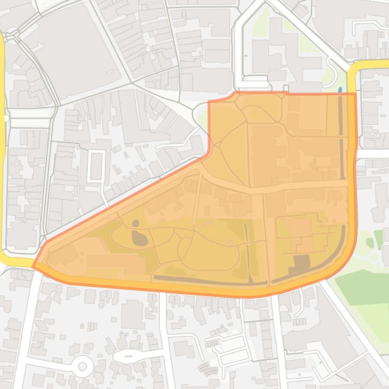 Kaart van de buurt Erfgoedkwartier.