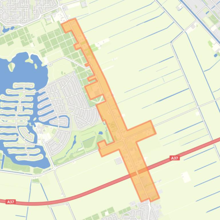 Kaart van de buurt Ericasestraat.