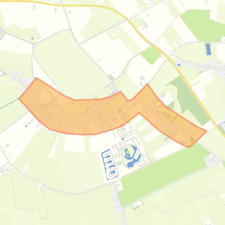 Kaart van de buurt Erichem.