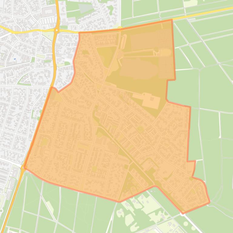 Kaart van de buurt Ermelo - Oost.