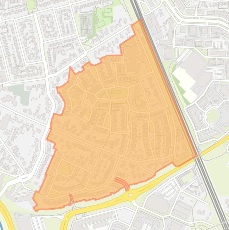 Kaart van de buurt Erven.