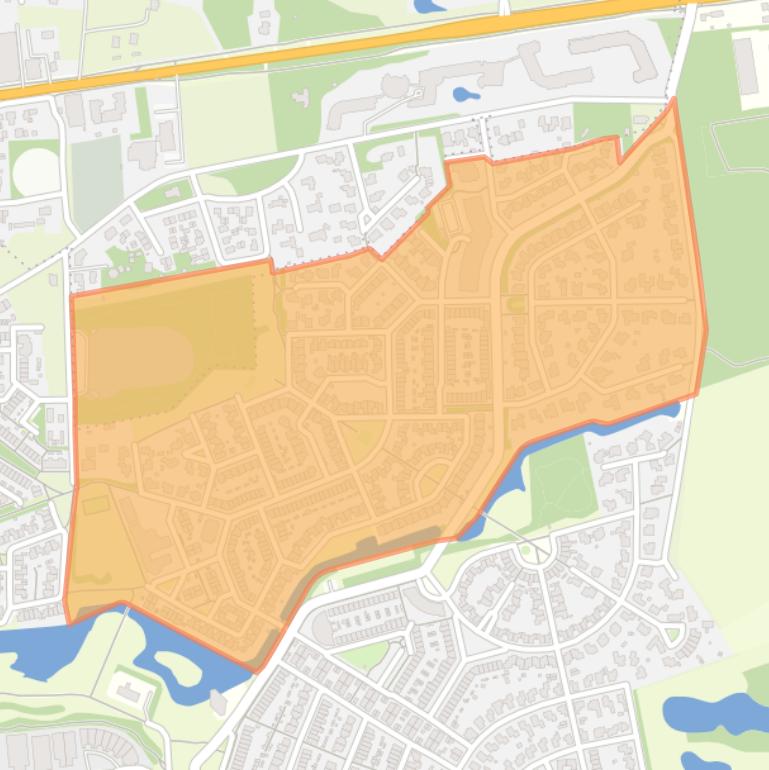 Kaart van de buurt Essenerveld.