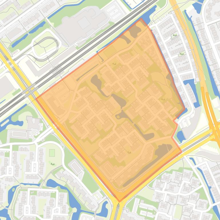 Kaart van de buurt Essesteijn / Gaarden.