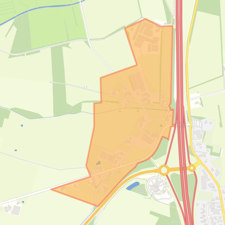 Kaart van de buurt Eursinge en Pesse.