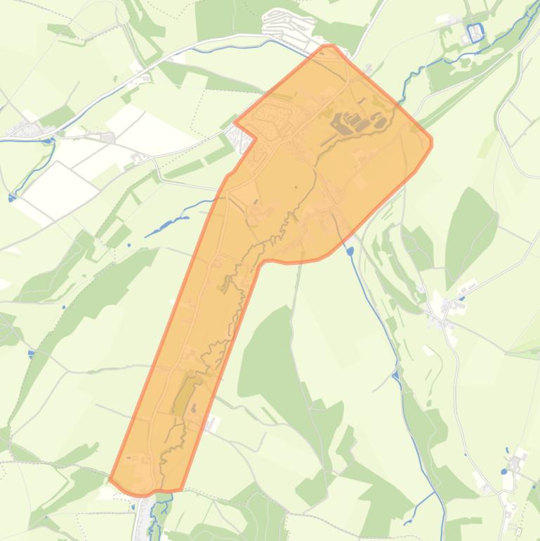 Kaart van de buurt Euverem Pesaken Billinghuizen en Waterop.