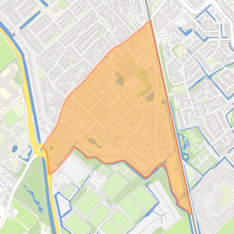 Kaart van de buurt Everlasting.