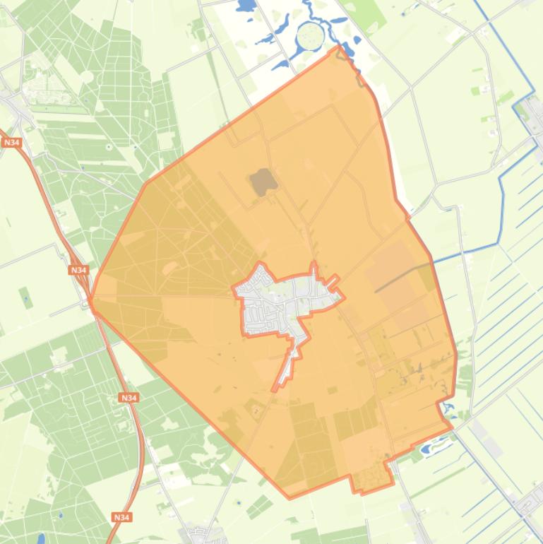 Kaart van de buurt Exloo Buitengebied.