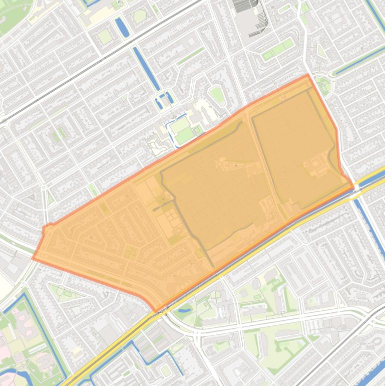 Kaart van de buurt Eykenduinen.