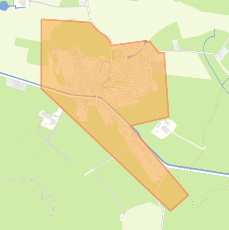 Kaart van de buurt Ezinge.