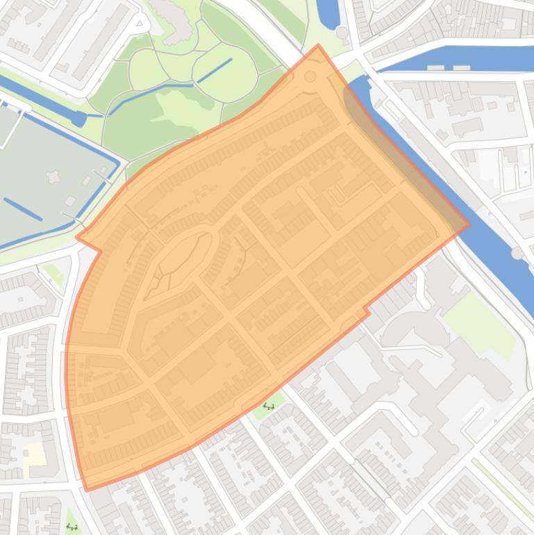 Kaart van de Fabribuurt.