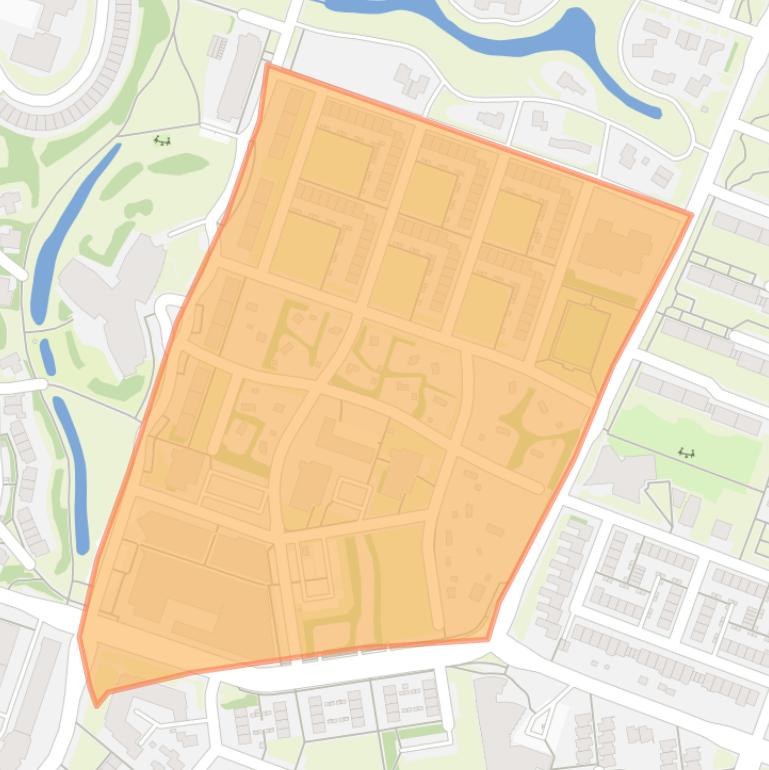 Kaart van de buurt Falga.