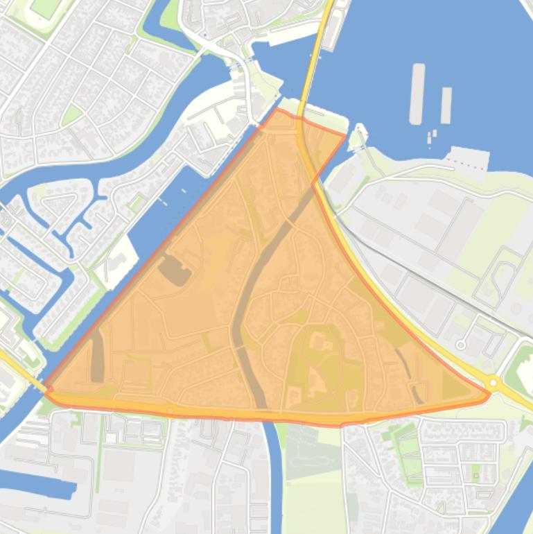 Kaart van de buurt Farmsum.