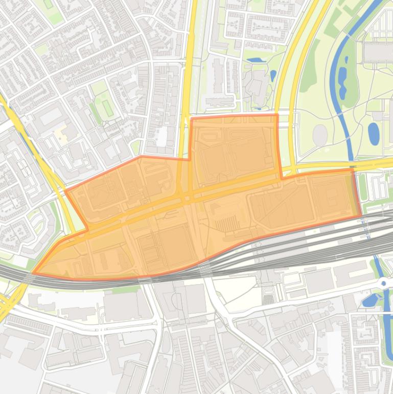 Kaart van de buurt Fellenoord.
