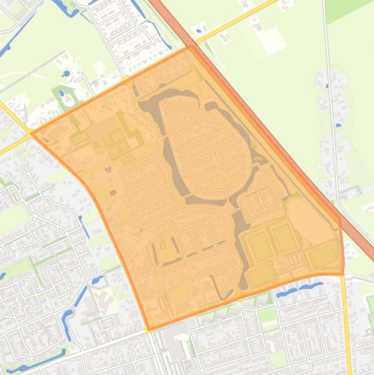 Kaart van de buurt Fennepark.