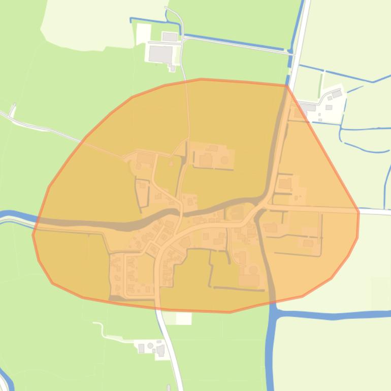 Kaart van de buurt Ferwoude.