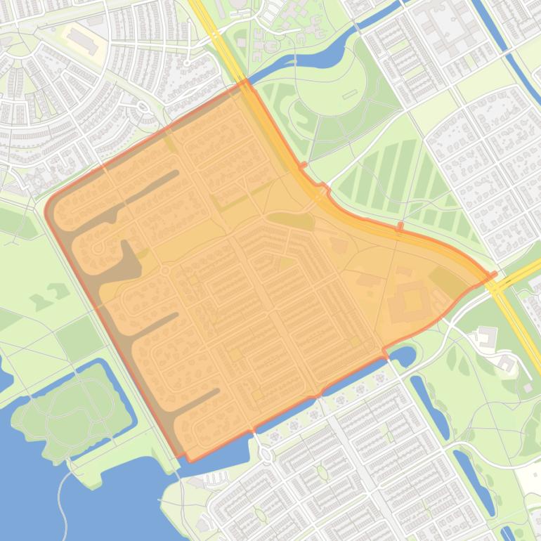 Kaart van de buurt Filmwijk Midden.