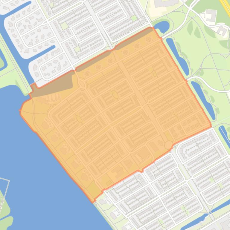 Kaart van de buurt Filmwijk Zuid-noord van Walt Disneyplantsoen.