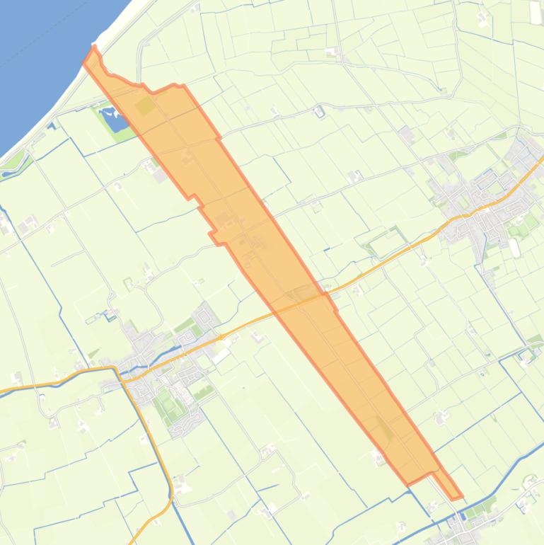 Kaart van de buurt Firdgum.